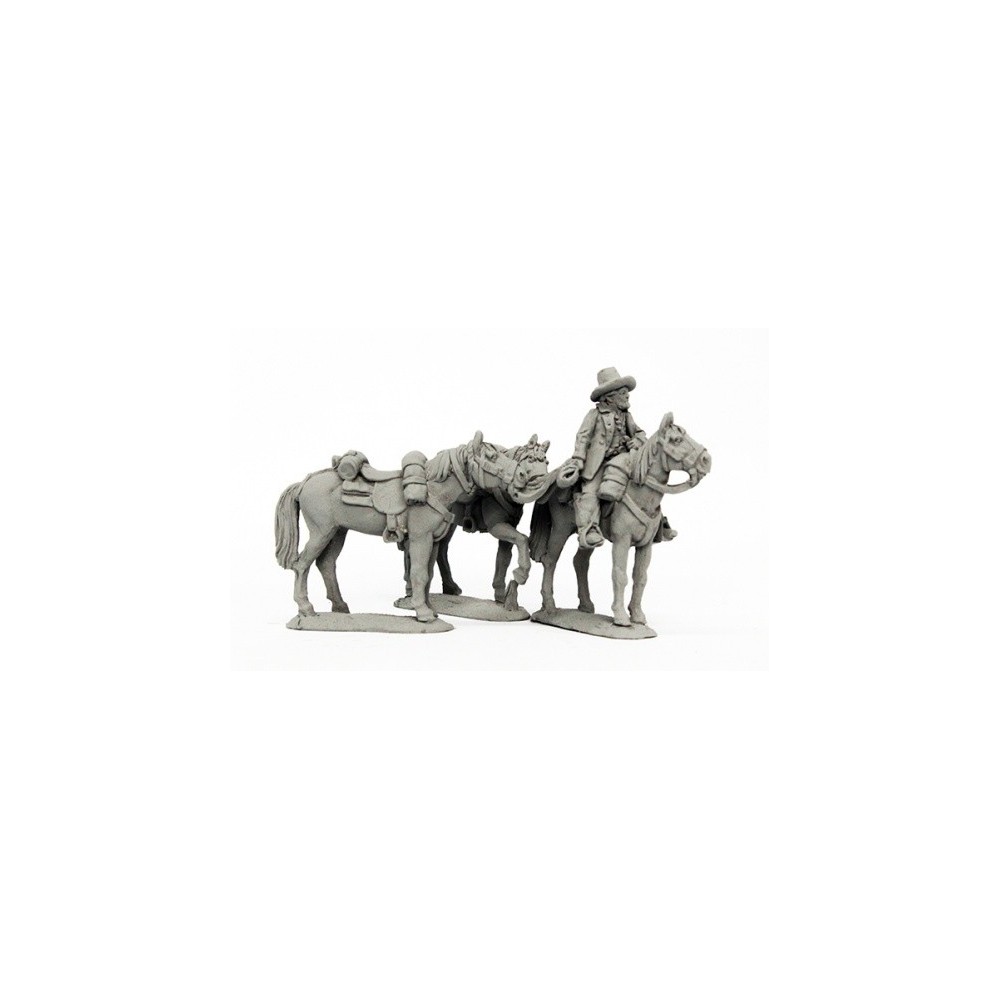 Confederate horse holder in civilian clothing