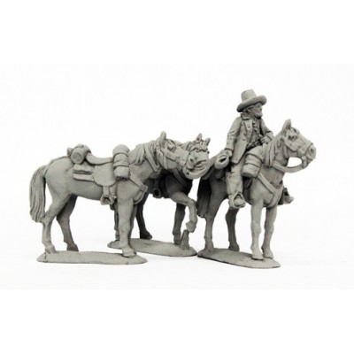 Confederate horse holder in civilian clothing