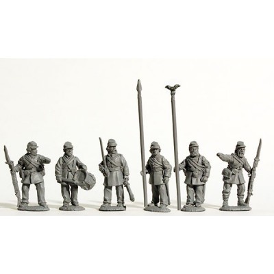 Union Infantry command standing