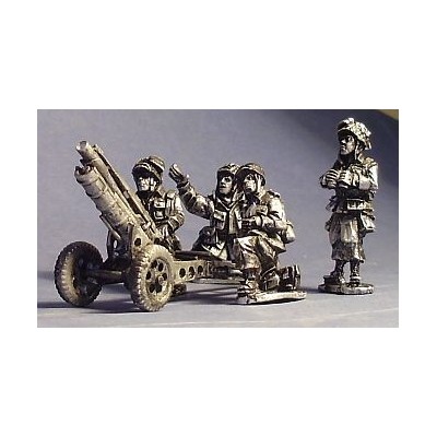 US Airborne 75mm Howitzer and Crew