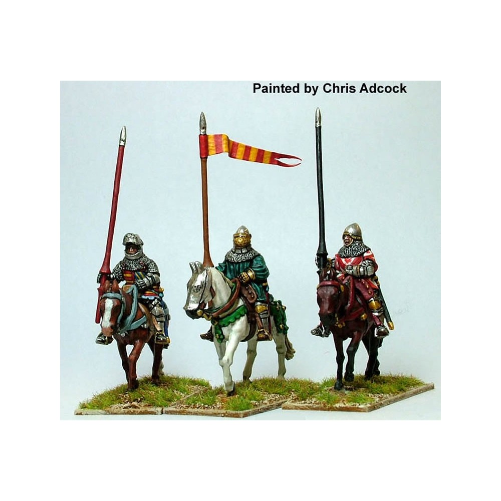 Moun.Men-at-arms lance upright