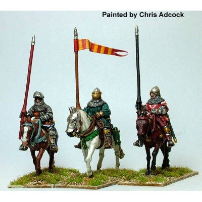 Moun.Men-at-arms lance upright