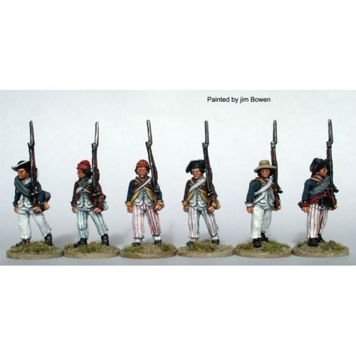 American Infantry in regimental coats