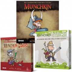 Serie Munchkin (Mazmorras, cthulhu, zombies, etc)